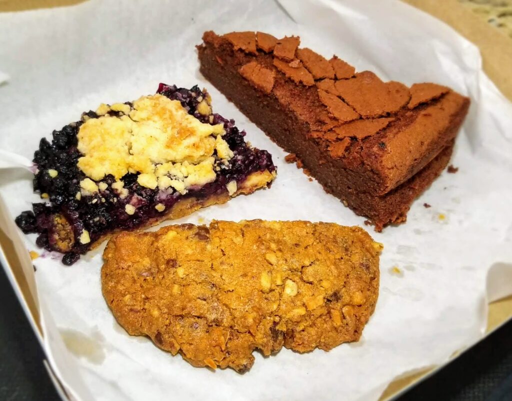 Blueberry Crumble, Everything Cookie, and Death by Chocolate Cake
