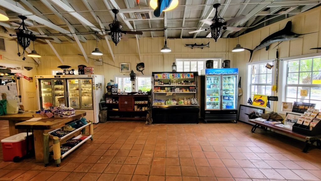 refrigerators and freezers with additional market items located inside crab e bills in sebastian florida