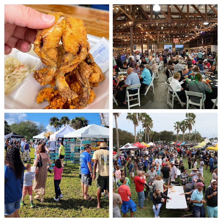 Collage image showing images from local festivals in Indian River County