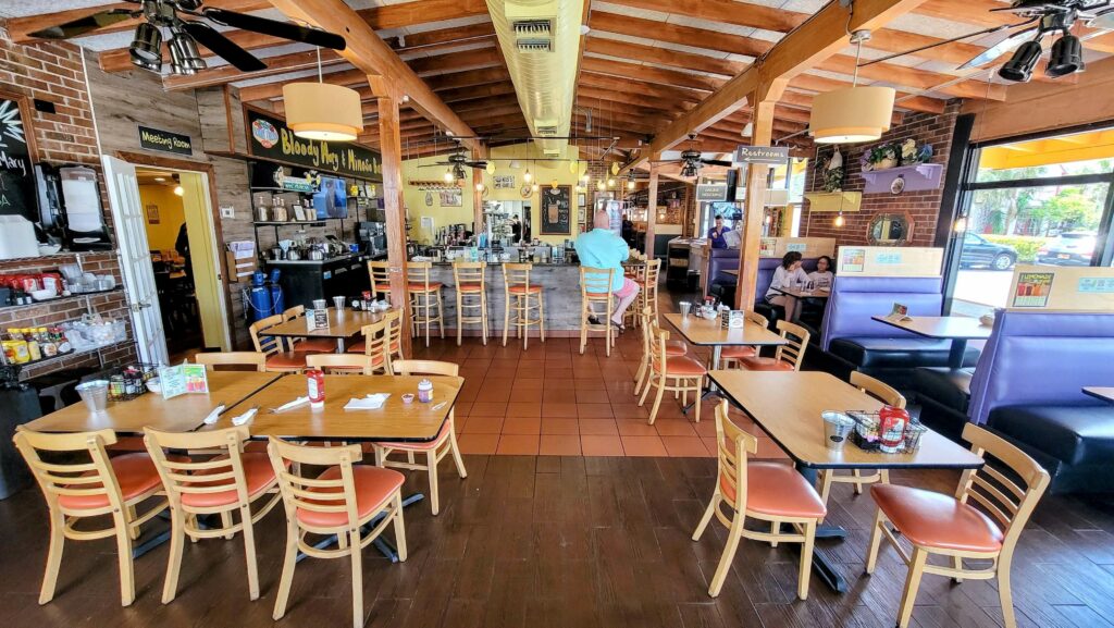 Inside dining room from Berry Fresh Cafe located in Stuart Florida