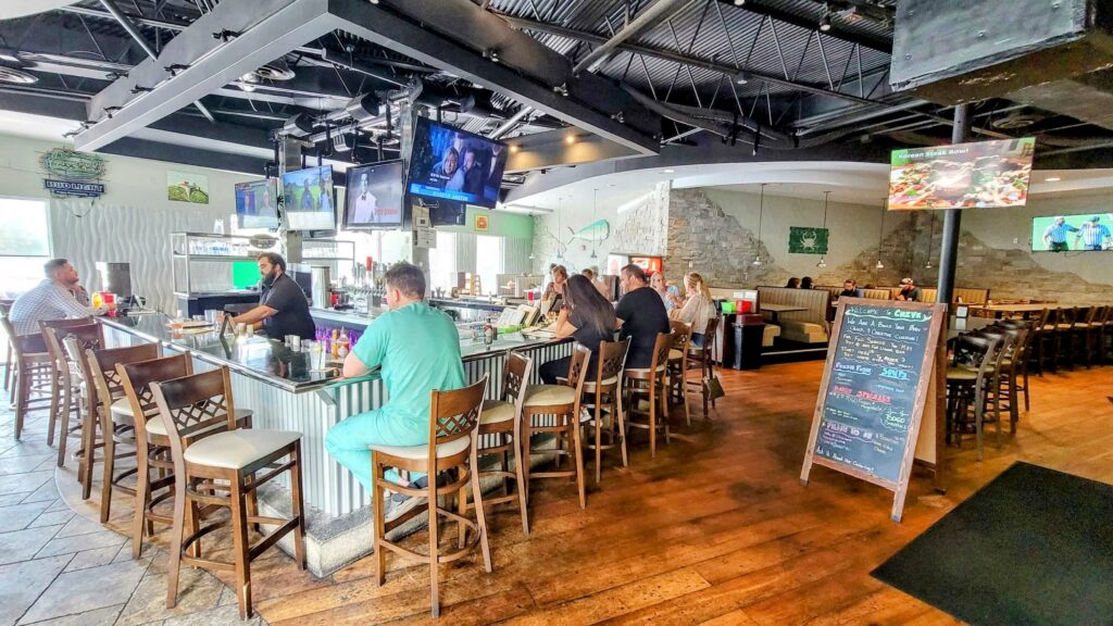inside dining room and bar inside Chive restaurant located in vero beach florida