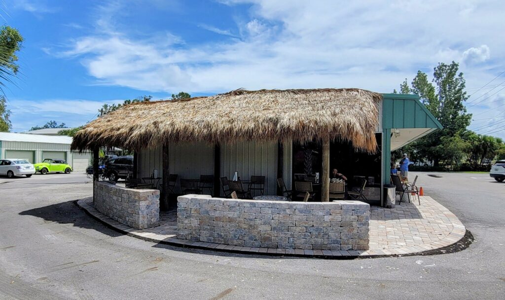 New "Tiki Bar" on the left end of the building where A Kitchen of Her Own, or also known as AKOHO is located in Sebastian florida