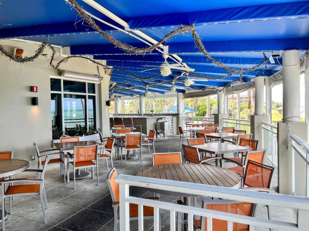 Outdoor dining patio at Citrus Grillhouse located in Vero Beach florida