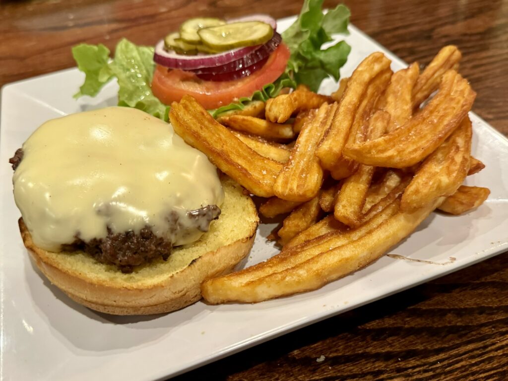 The Bison Premiere Burger as prepared by Hemingway’s Tavern in Melbourne Florida