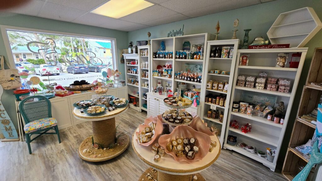 Inside showroom of Ellen's Sweets and Treats located in Sebastian Florida