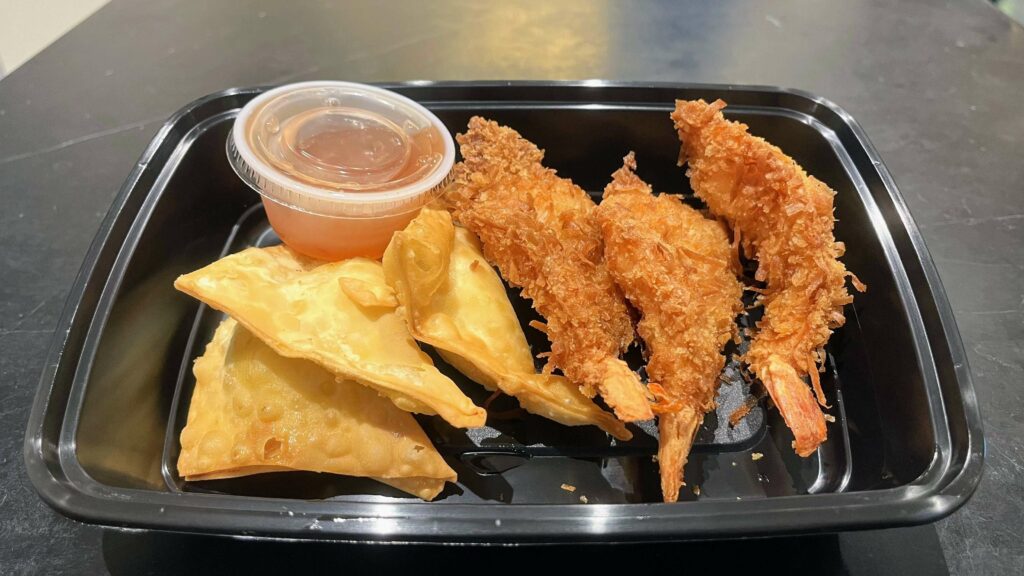Fried Shrimp as prepared by Ume Grill Express located in Vero Beach Florida