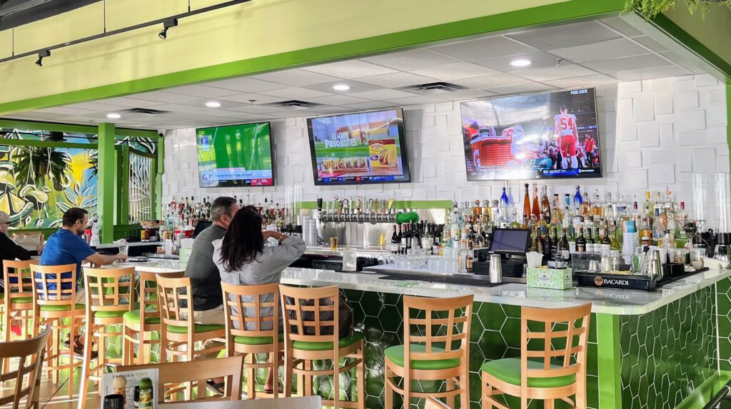 The inside bar at the Twisted Lime Restaurant & Bar in Vero Beach, Florida
