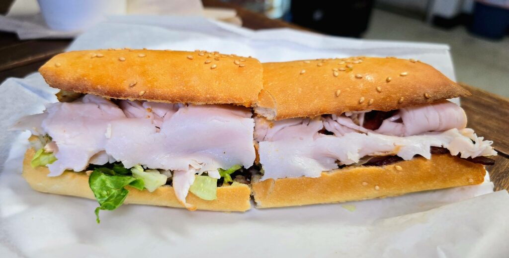 The Monte Carlo sub sandwich as prepared by Penny Hill Subs in Vero Beach, Florida